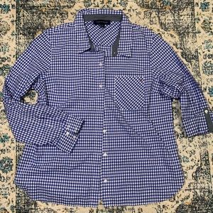 NWOT blue Tommy Hilfiger button down